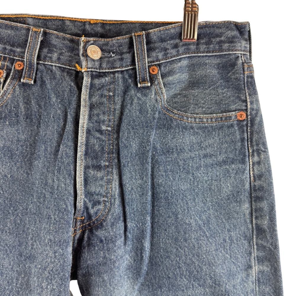 Levi's 501xx Jeans Men 28x29 Blue Vintage 90s Made‎ in USA Straight Button Fly